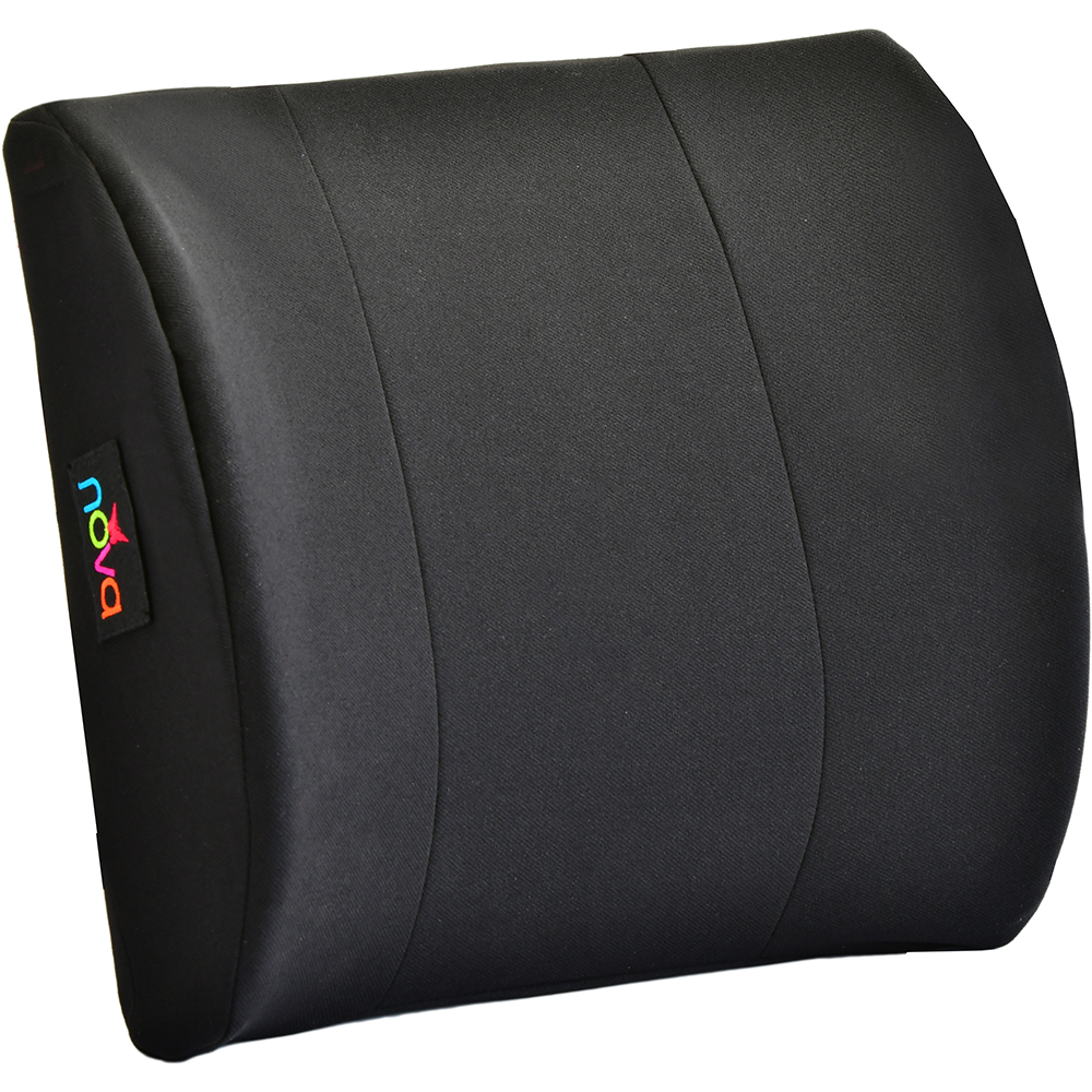 BACK CUSHION MEMORY FOAM BLACK